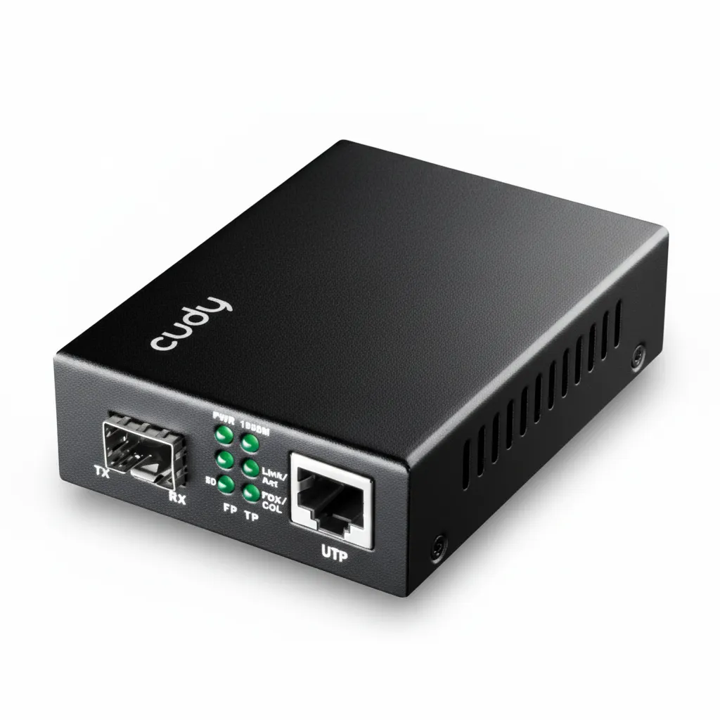 Cudy Gigabit Ethernet Media Converter for Fiber Optic Networks