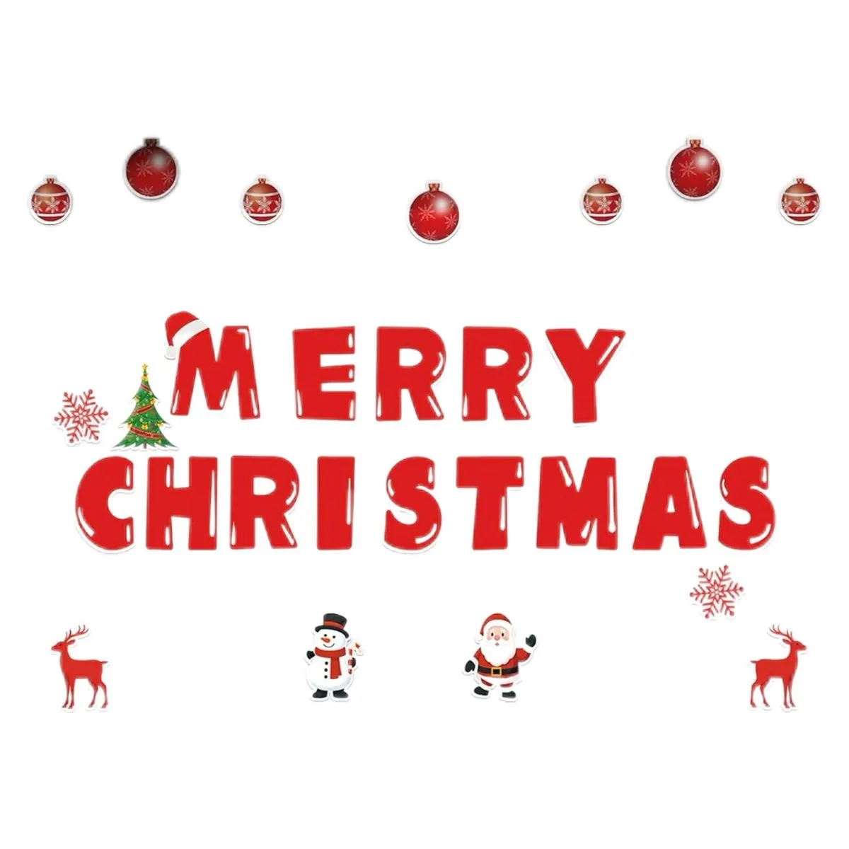 28 Pcs Christmas Garage Door Decor Magnets, Large Merry Christmas Garage