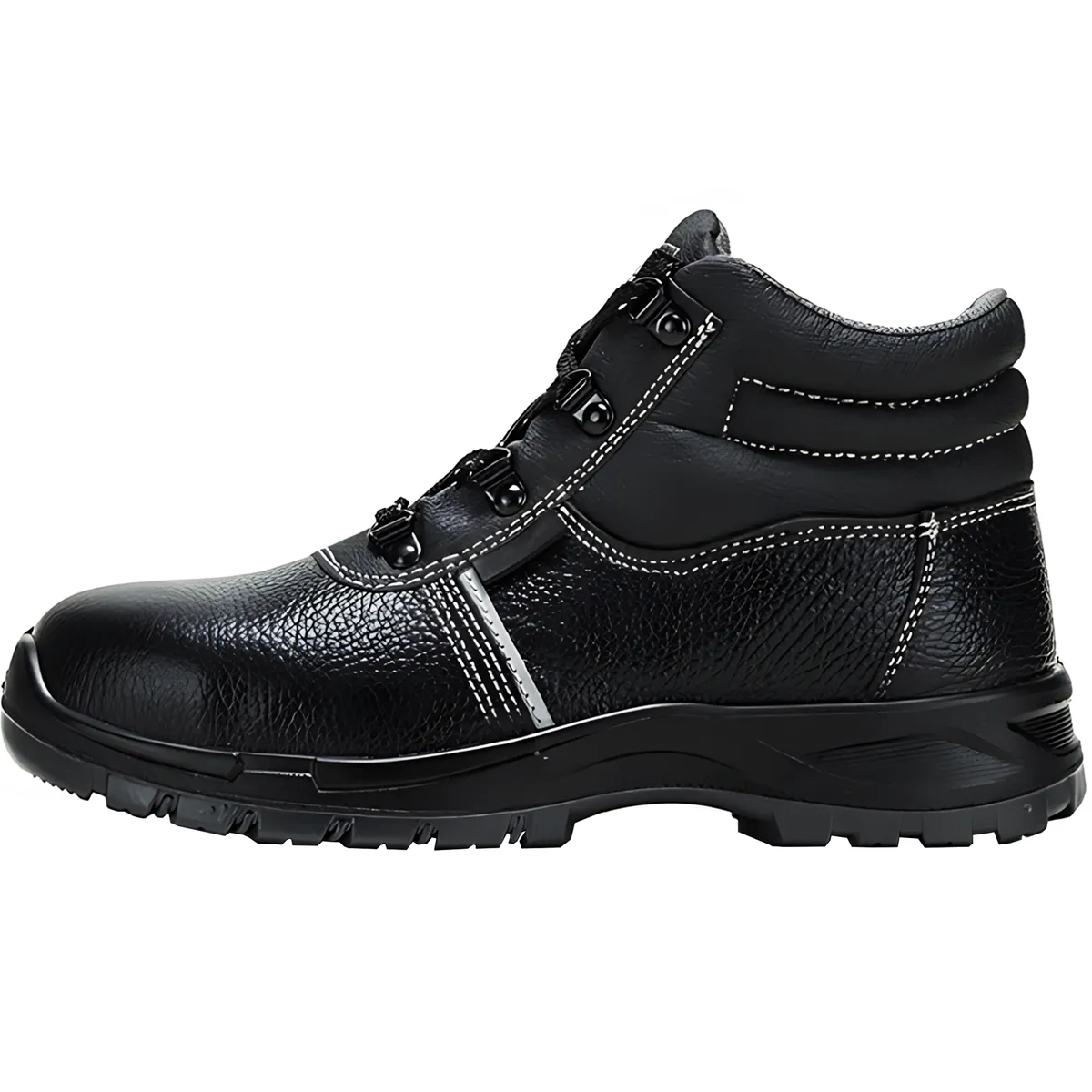 Work Safety Shoes Steel Toe Boots Work Boots Steel Toe - Black - UK8