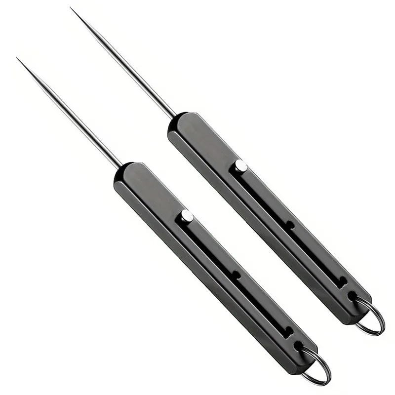 Titanium Interdental Toothpicks-Retractable Interdental Toothpicks - Black