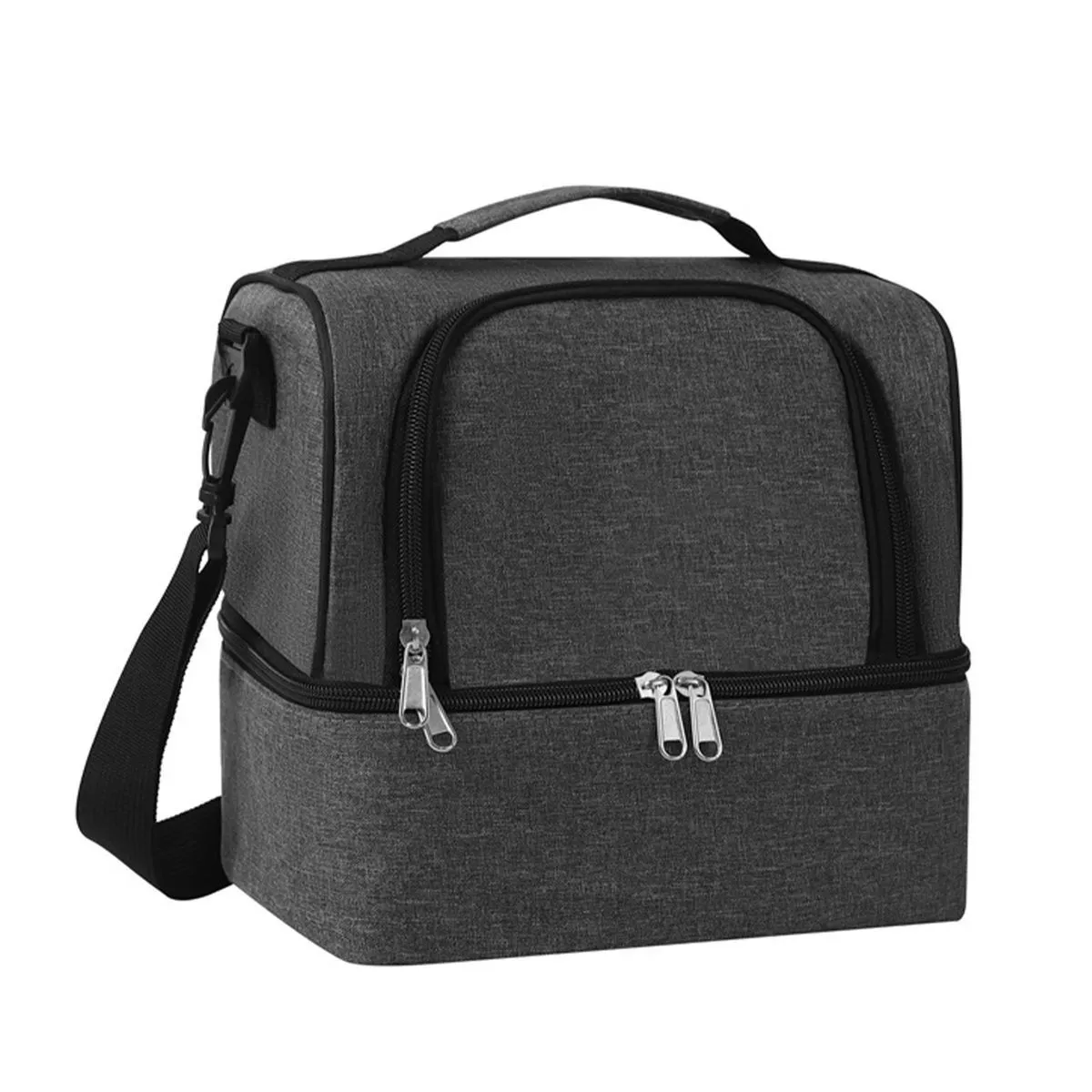 Portable Insulated Lunch Bag for Work, School & Travel - Grey