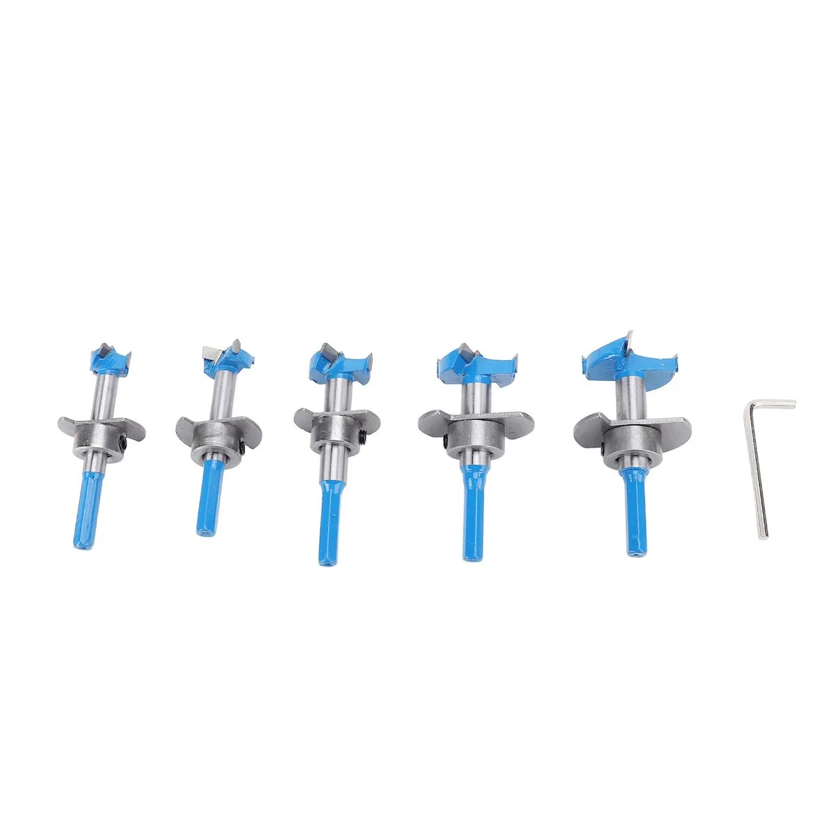 Hex Shank Adjustable Boring Bits Set for Concealed Hinge 15-35mm