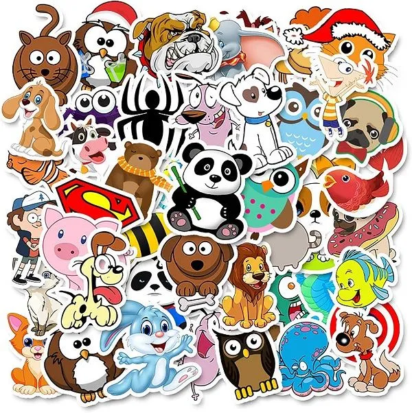 Cute Stickers - Waterproof Vinyl Laptop Stickers - 50 Stickers