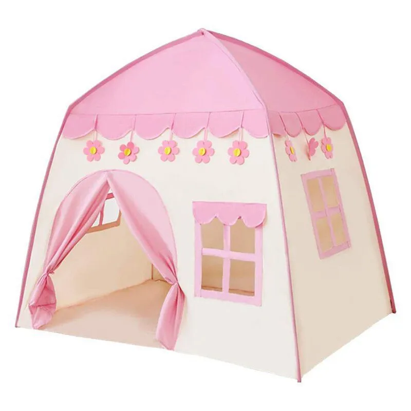 Portable Kids House Tent- Pink