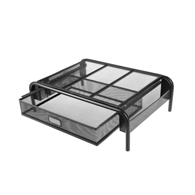 Metal Grid Home Office Stationery Storage and Organizing, Laptop Stand Rack