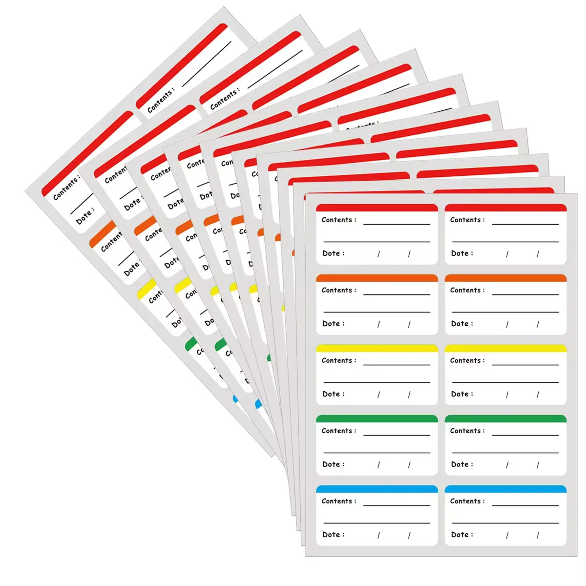 Food Storage Label - Date Label Sticker, Removable Frozen Label -100Pcs