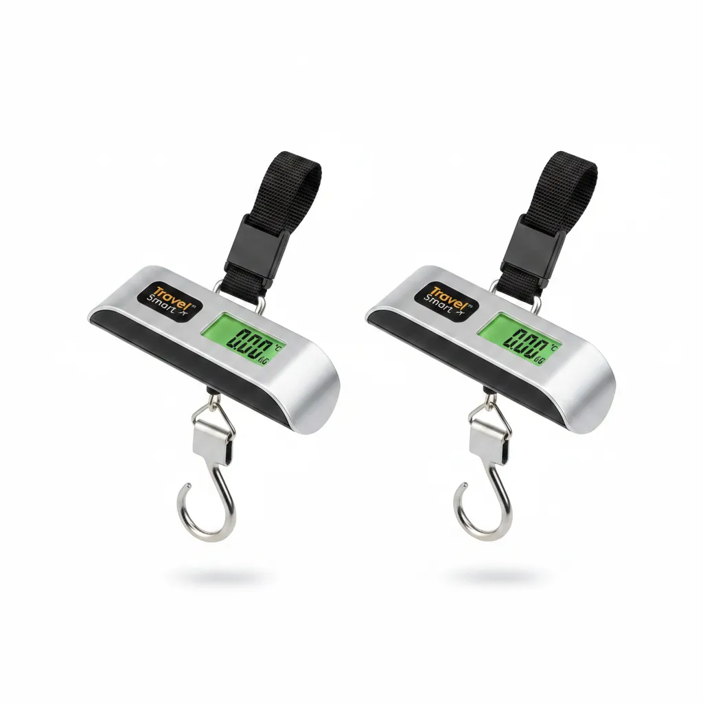 Travel Smart Luggage Scale 50kg Capacity - Portable and Accurate - 2 Pack