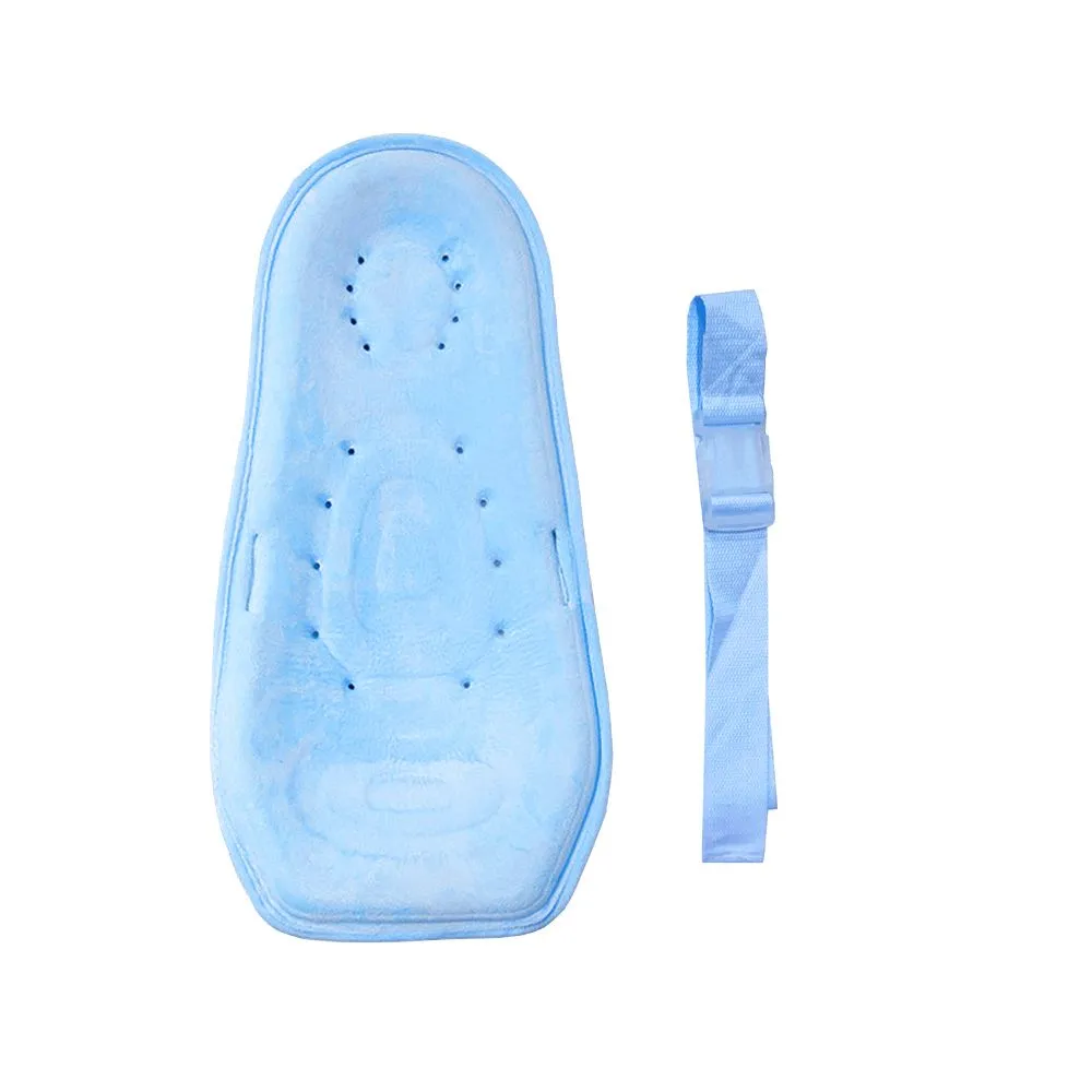 Portable Newborn Bed Baby Feeding Support Baby Mattress with Belt - Blue