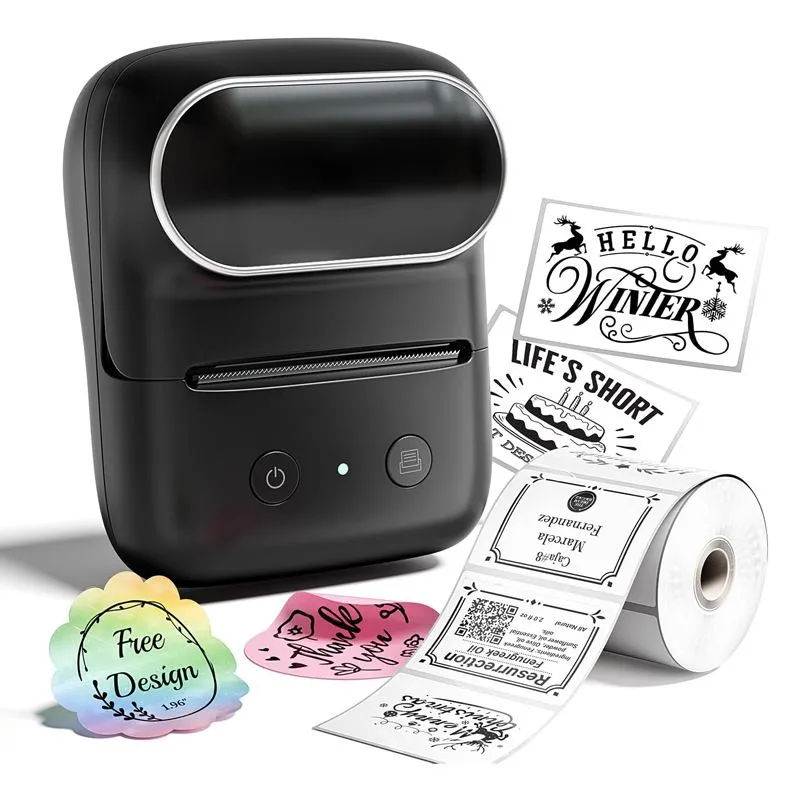 Thermal Label Bluetoothter Incl Label (40x30mm) - Black