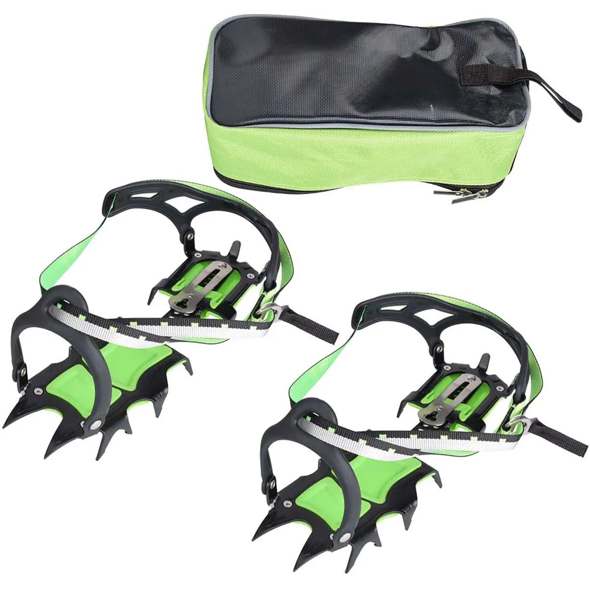 1 Pair 14-Tooth Ice Climbing Crampons
