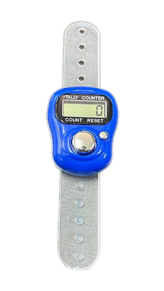 Digital Tasbih Finger Counter - Blue