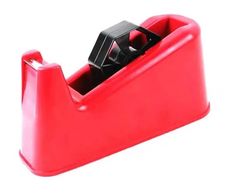 Desktop Office Tape Dispenser - Red