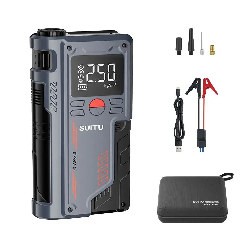 10000mAh 12V Portable Car Jump Starter with Power Bank