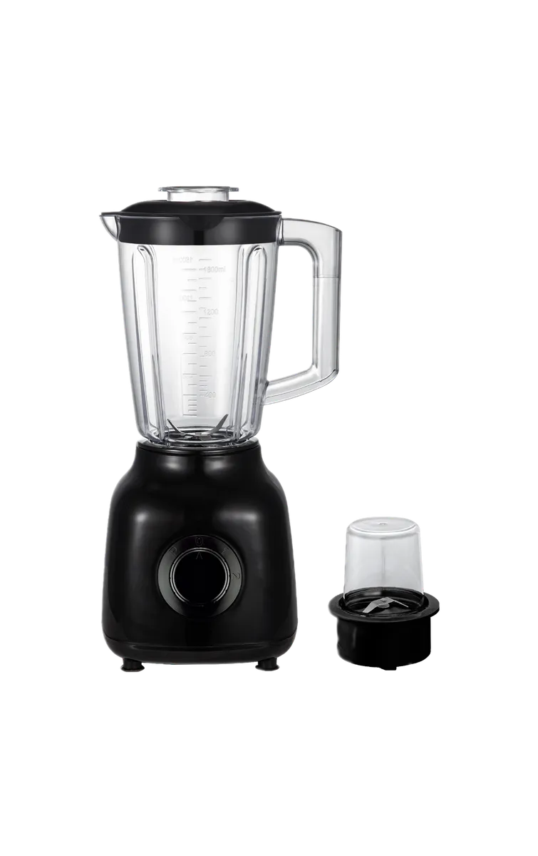 Royal Homeware 1.6l Plastic Jug Blender & Grinder - 2 in 1 - 600w - Black