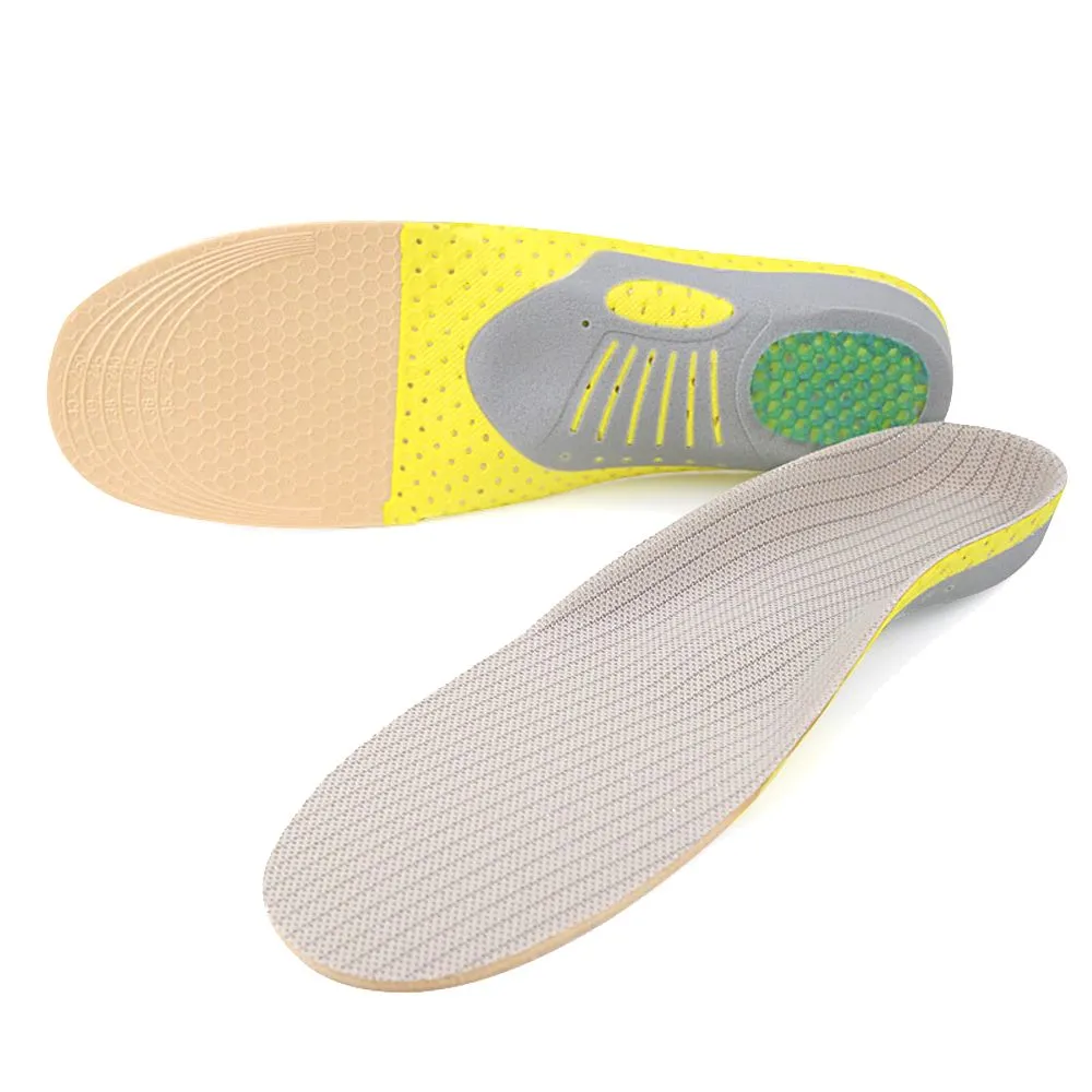 PVC Orthopedic Insoles Orthotics flat foot Health Sole Pad Sports insole-S
