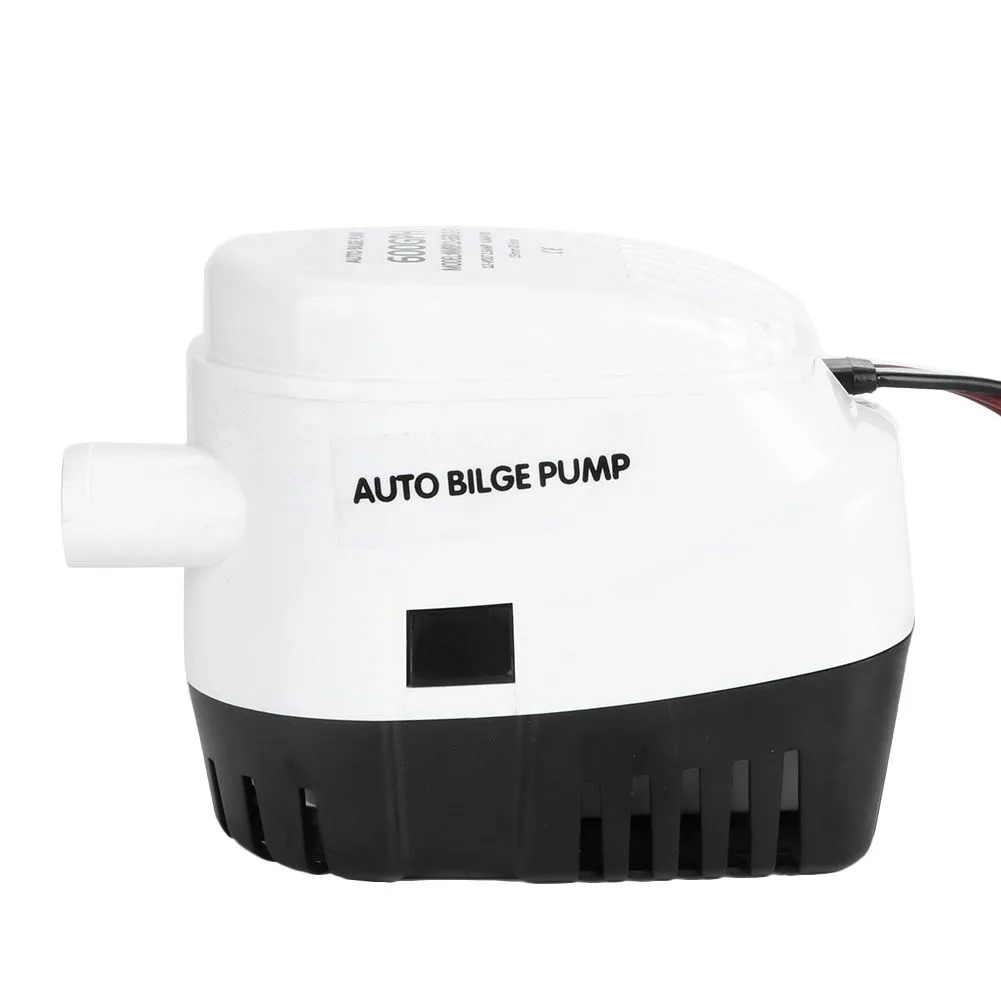 Auto Bilge Pump 600GPH 12V, Marine Water Discharge