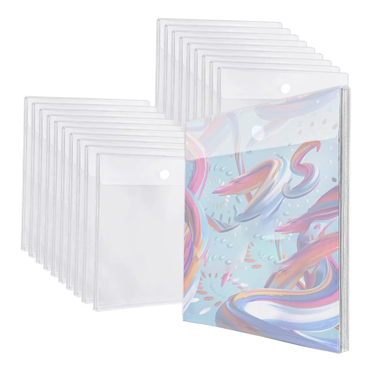 30 Pieces 12x12 Inch Scrapbook Paper Storage Organizer Holder