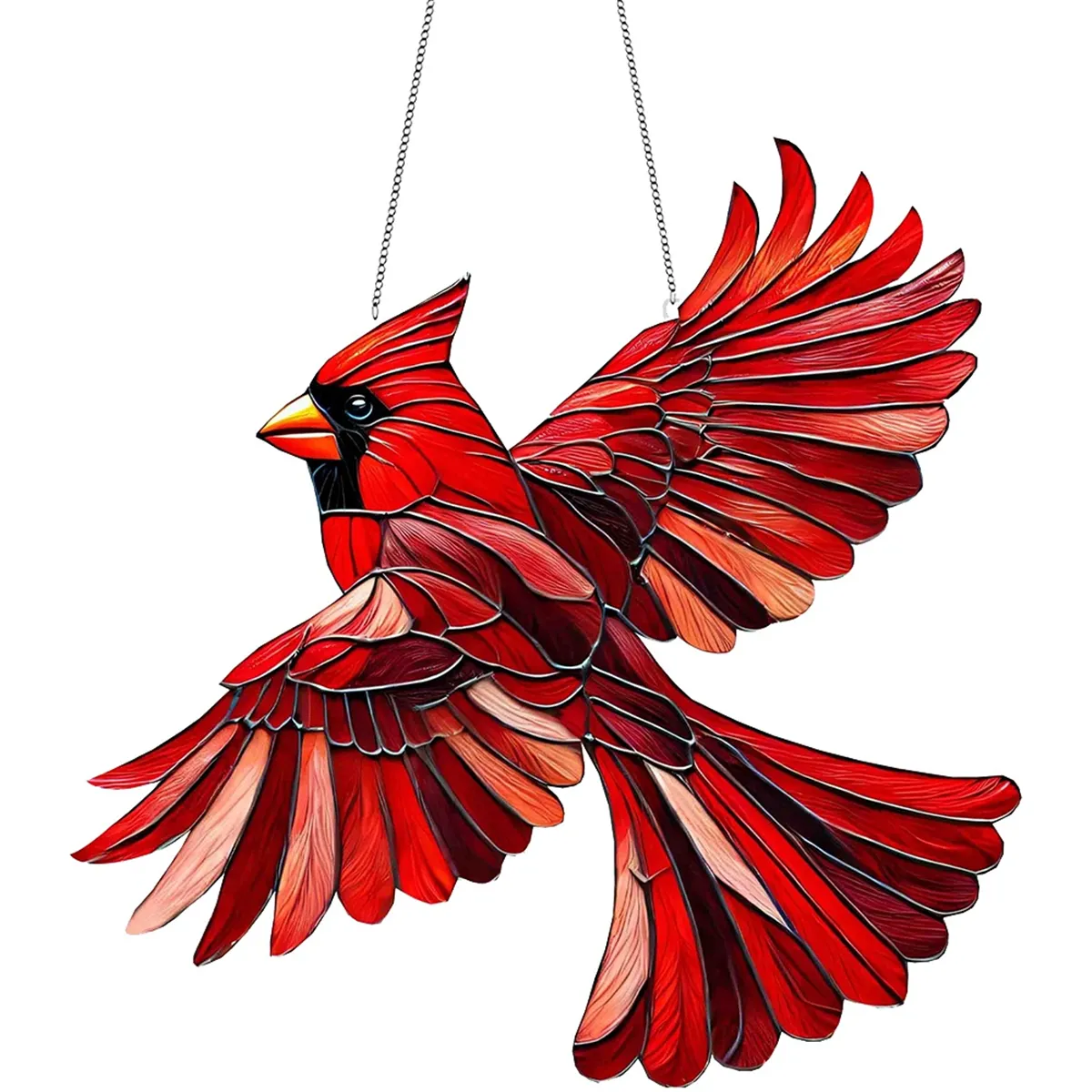 Mythical Fire Phoenix Painting Christmas Ornaments Porch Pendant