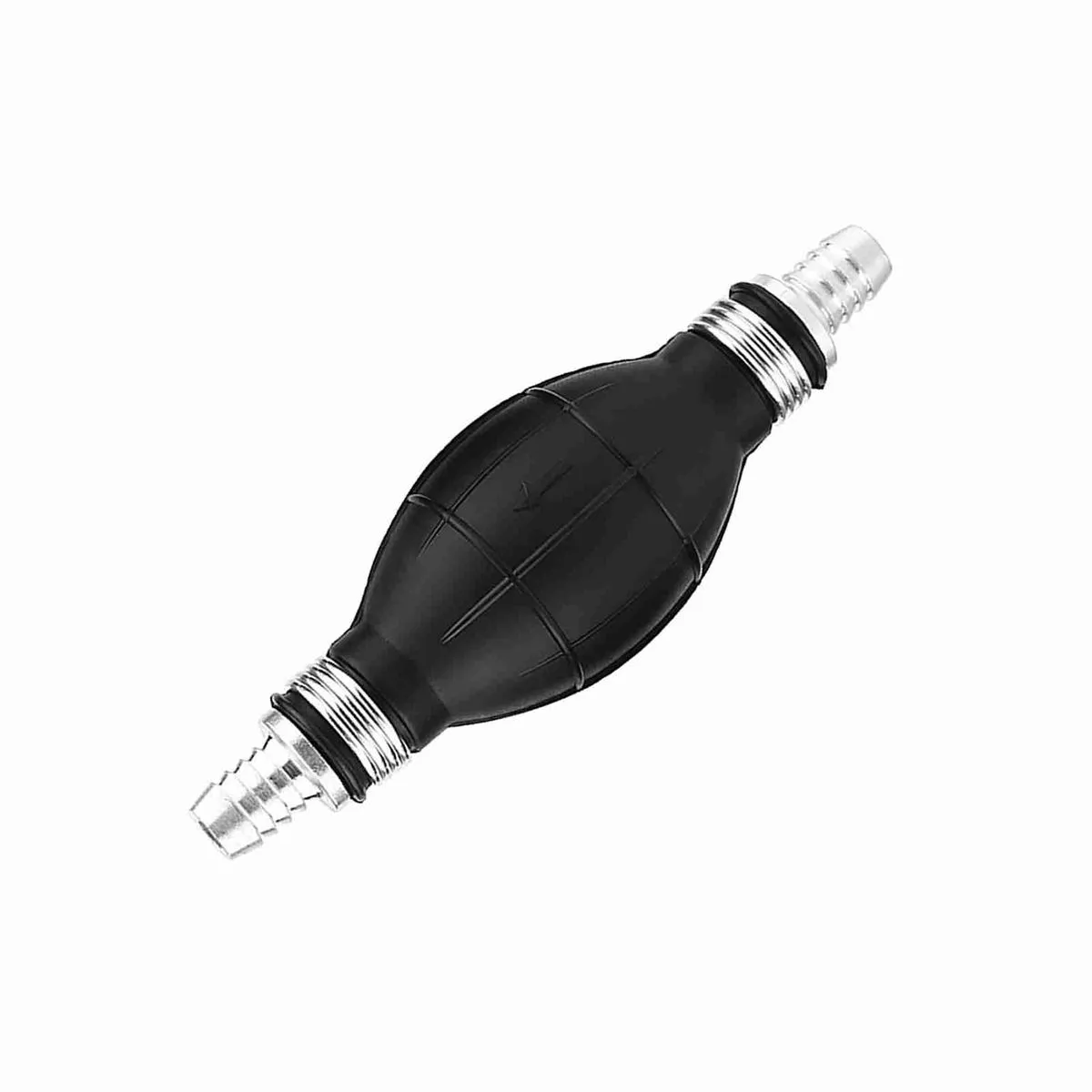 Fuel Line Hand Primer Bulb 12mm Rubber Aluminum for Car Boat Marine