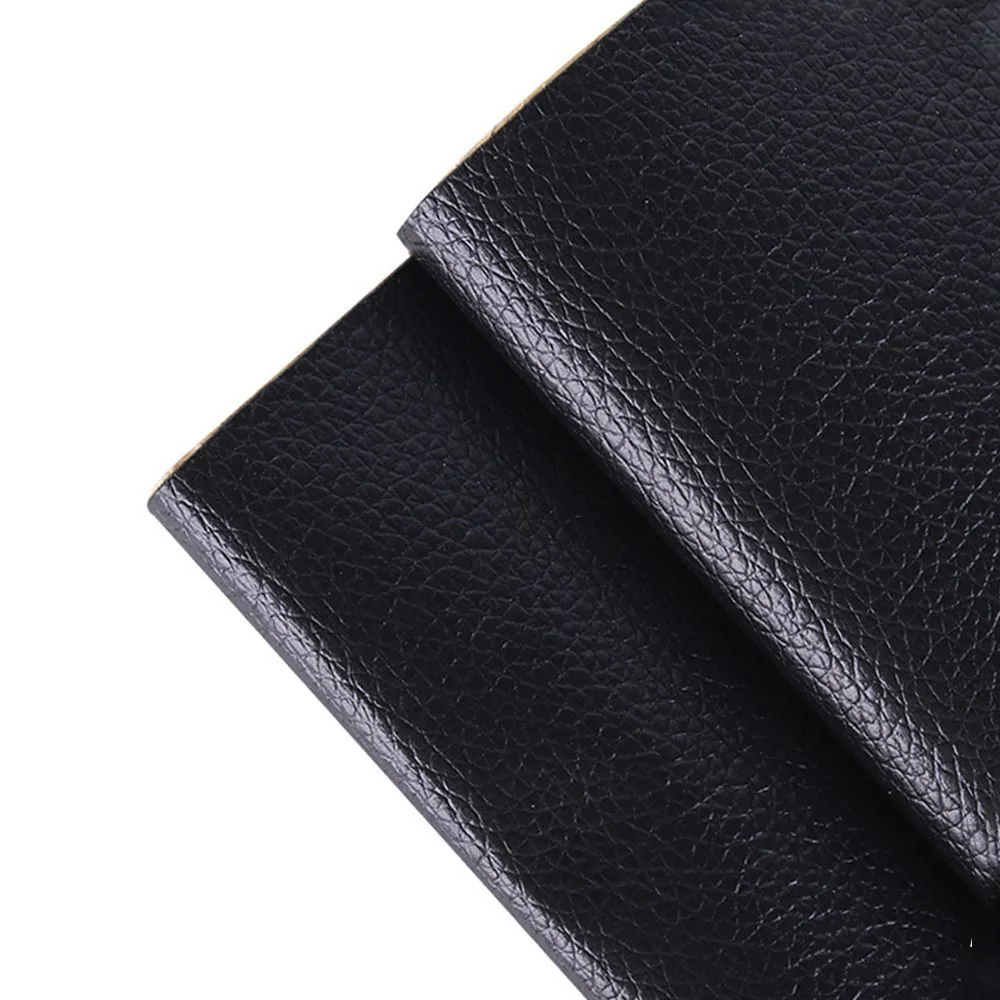 2-Piece Eco-Leather for Reconditioning Reupholstered Sofa - Black
