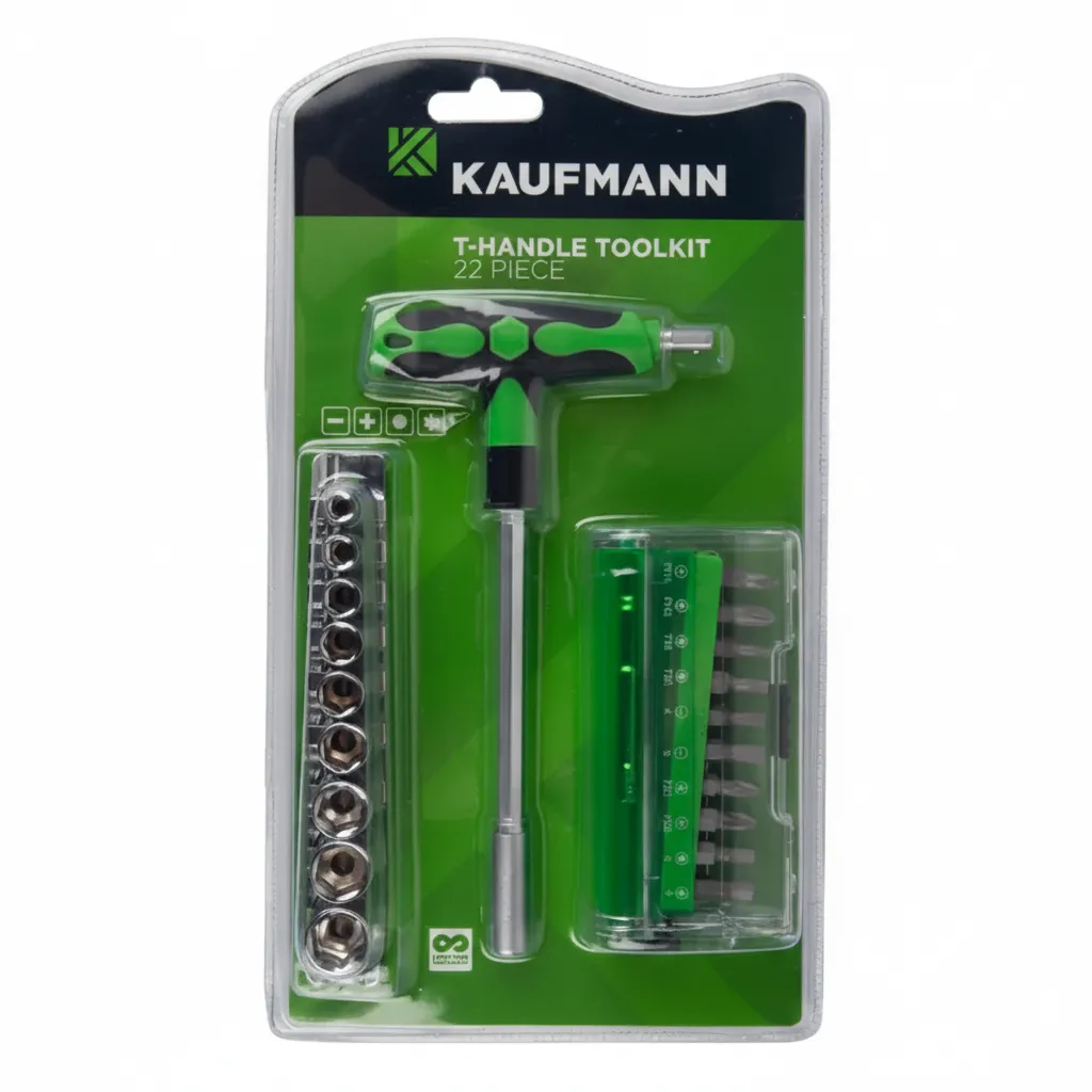 Kaufmann 22 Piece Socket and Screwdriver Bit Set in Durable Case