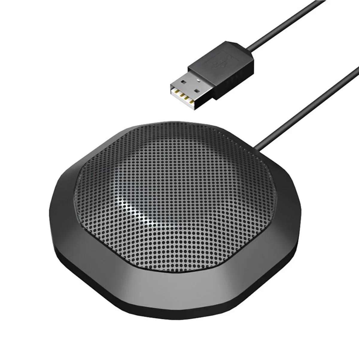 360 Conference Microphone Omnidirectional Condenser PC Mic Plug & Play