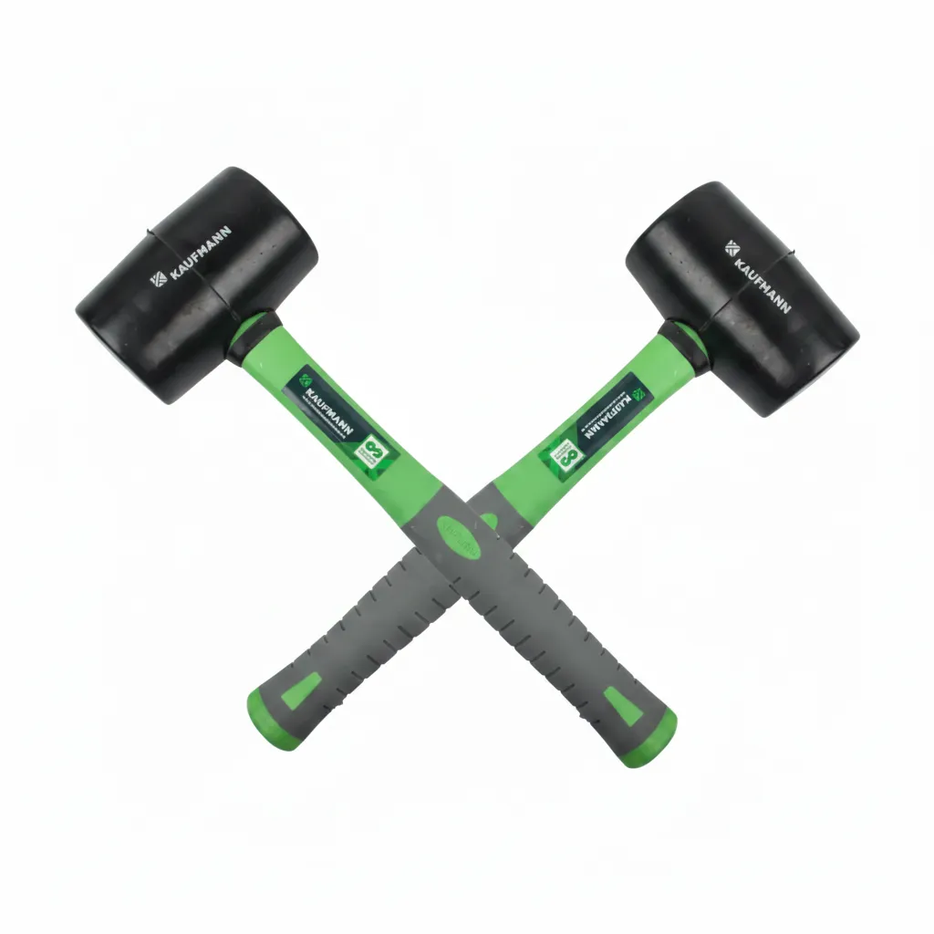 Kaufman 700g Rubber Hammer with Plastic Handle for Woodworking - 2 Pack