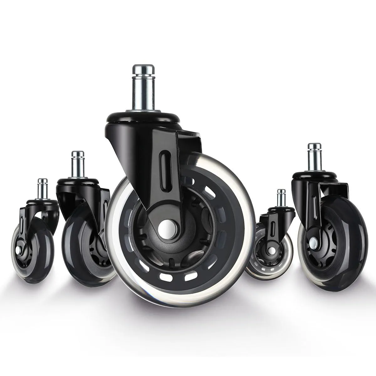 5 Pcs Silent Roller Casters Replacement Casters Heavy Office Chair Wheel