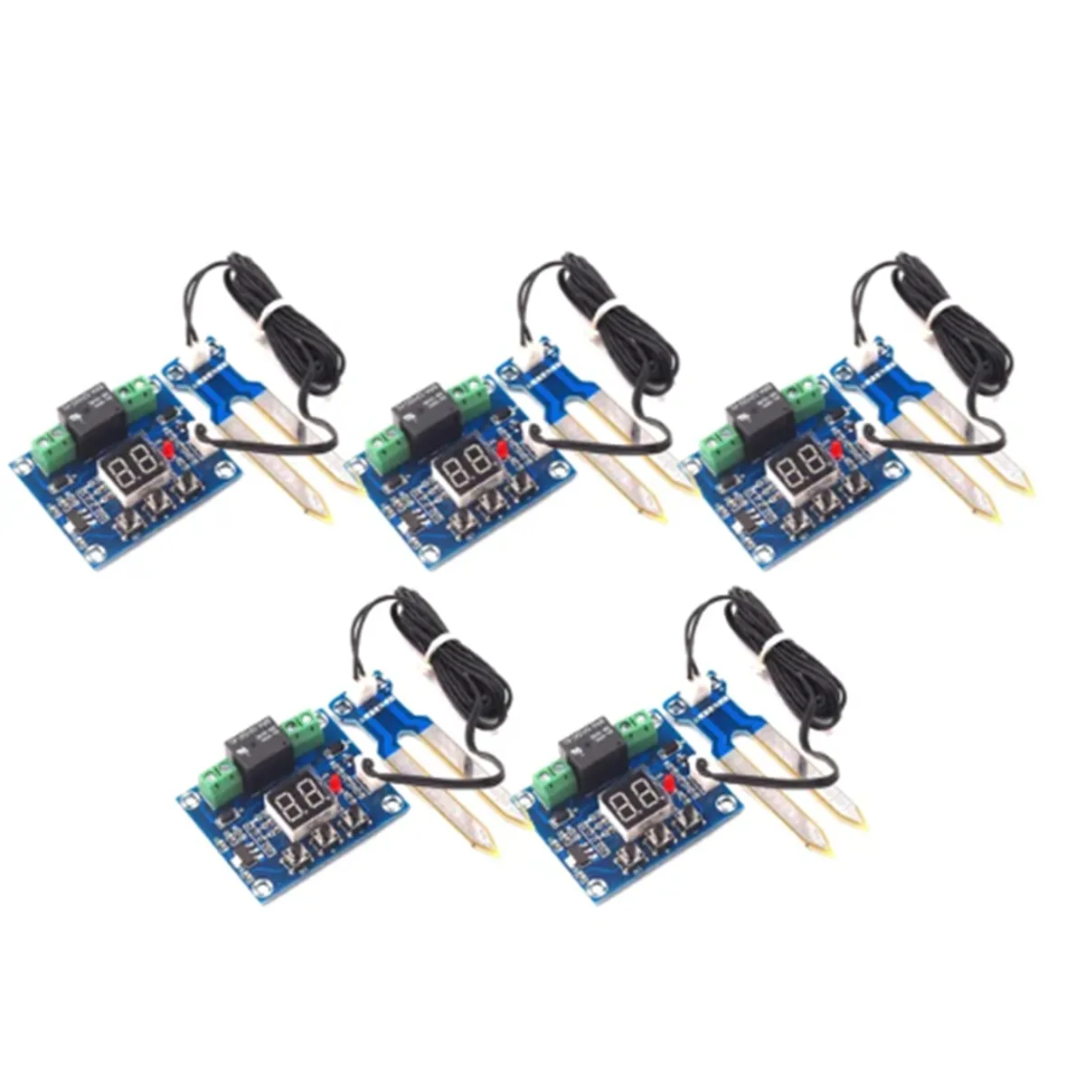 5 Pcs 12V Digital Auto Watering Module Soil Humidity Sensor Controller