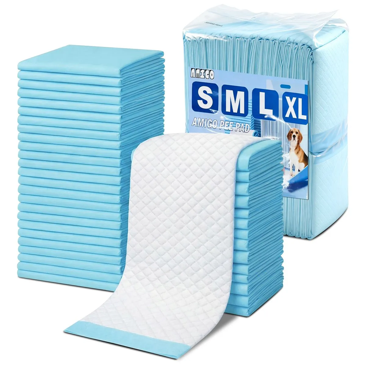 40 Pack 60x60cm Puppy Training Pads Absorbent Leak Guard Clean Floors