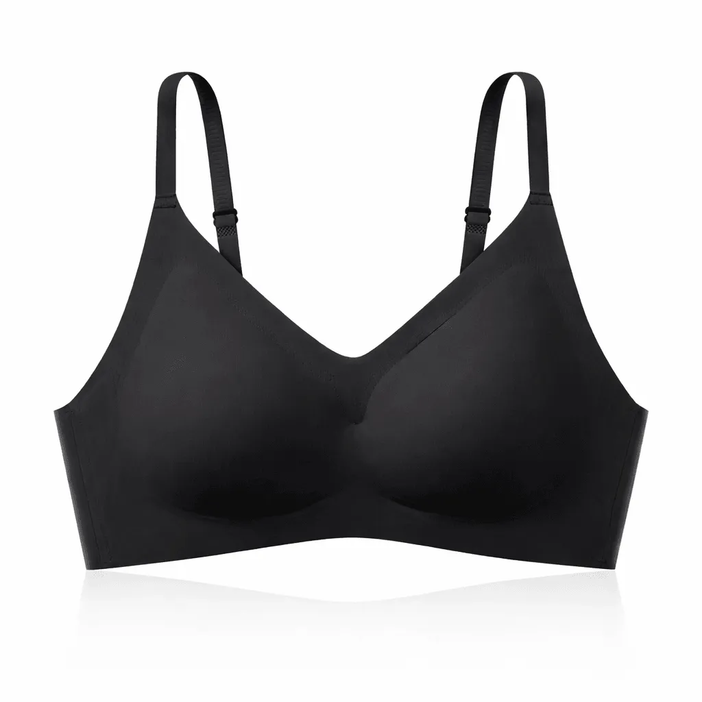 Seamless Push-Up Bra - Black