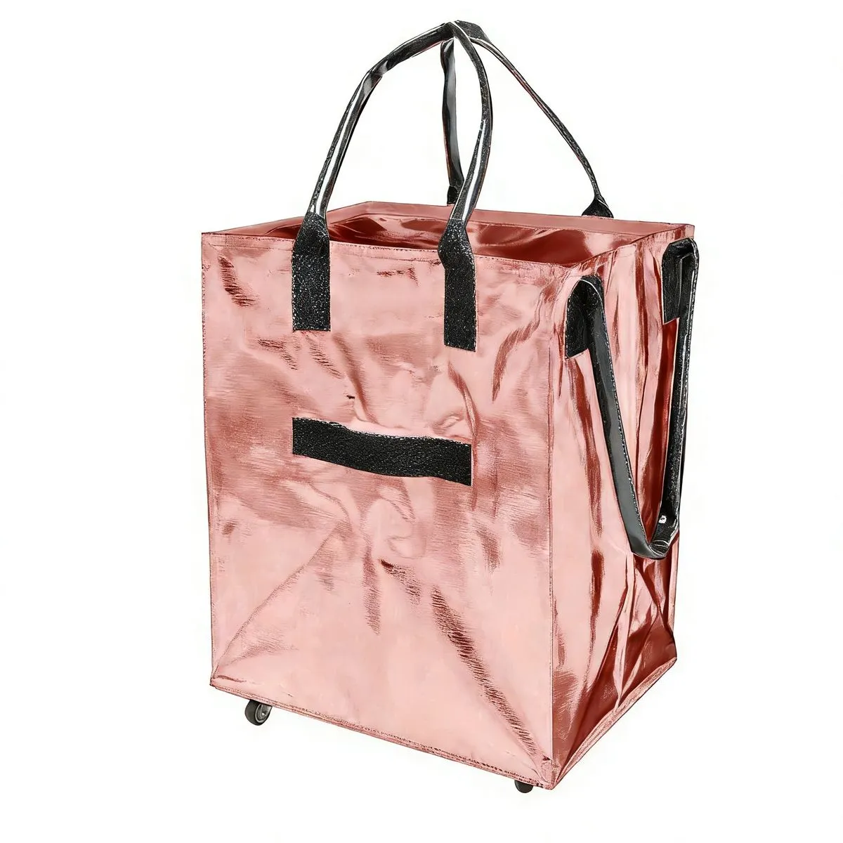 Foldable Shopping Cart Bag, Large Capacity, with Wheels & Reusable