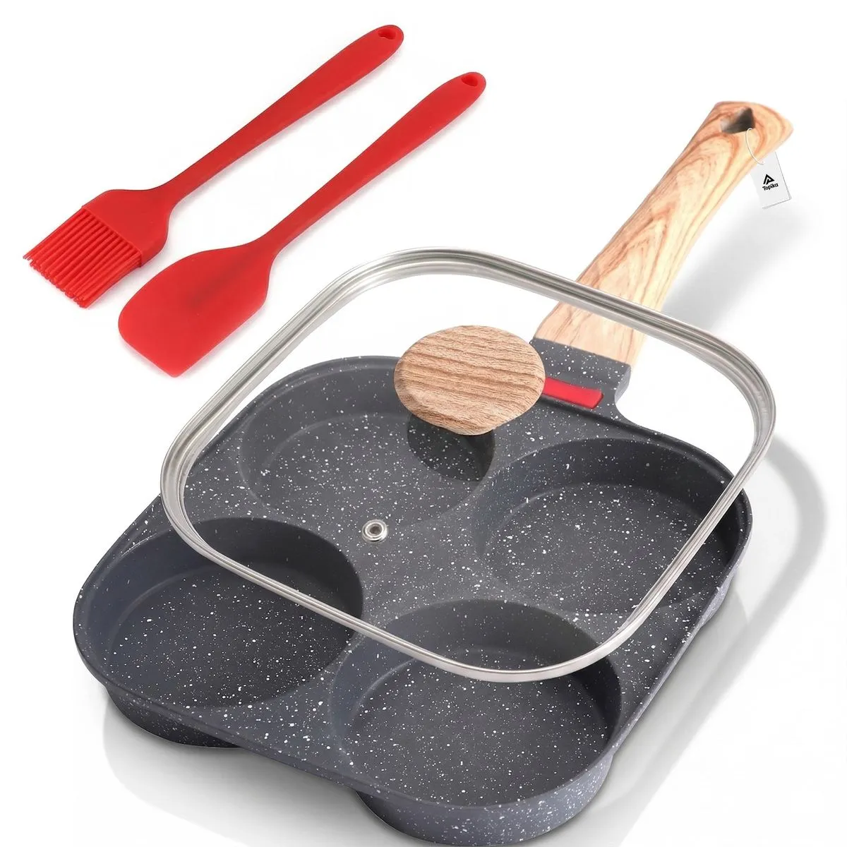 Topika - Four-Hole Non-Stick Thick Breakfast Cooking Pan