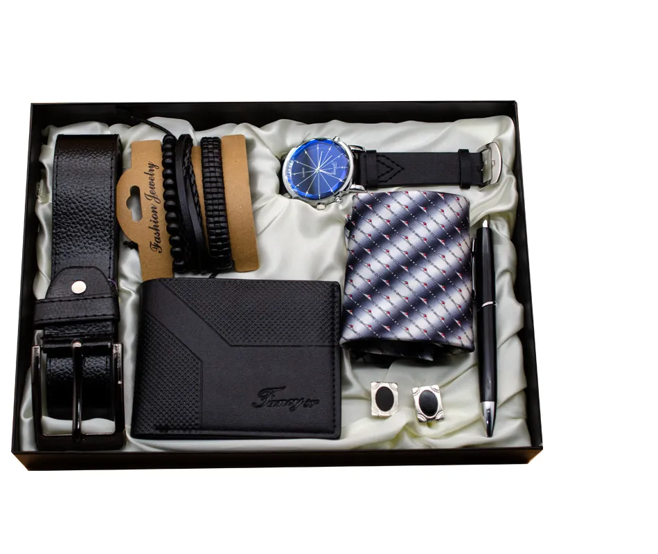 Men's Luxury Gift Set - Complete Stylish Accessory Collection - Black