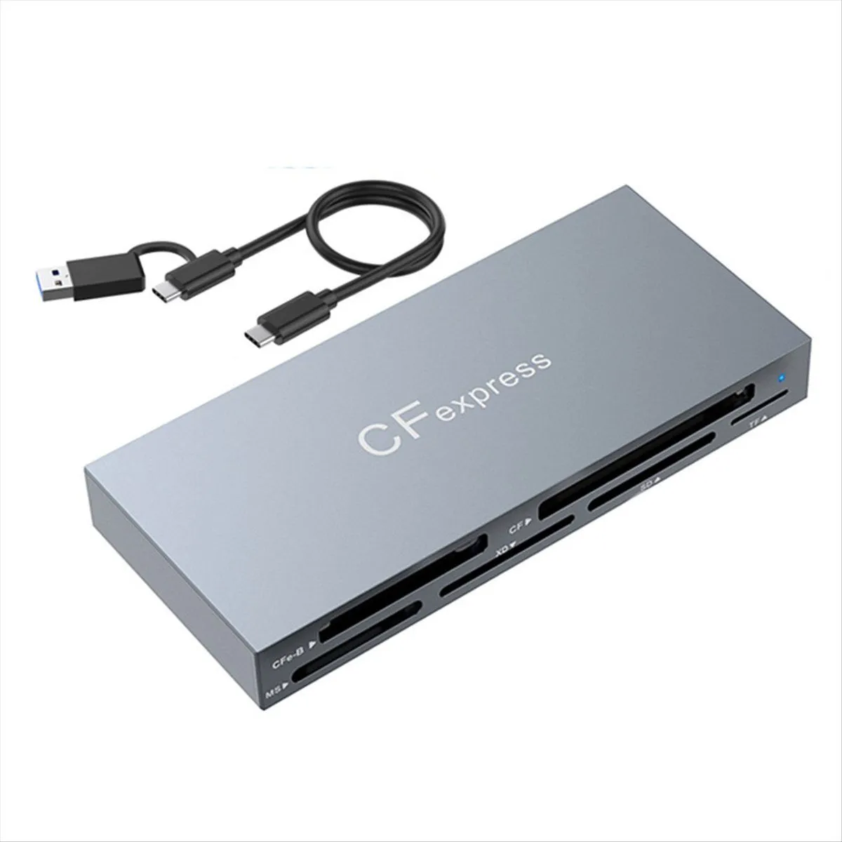 6-In-1 Cfexpressb Card Reader Usb 3 2 Card Reader For Sd/Tf/Ms/Xd/Cf