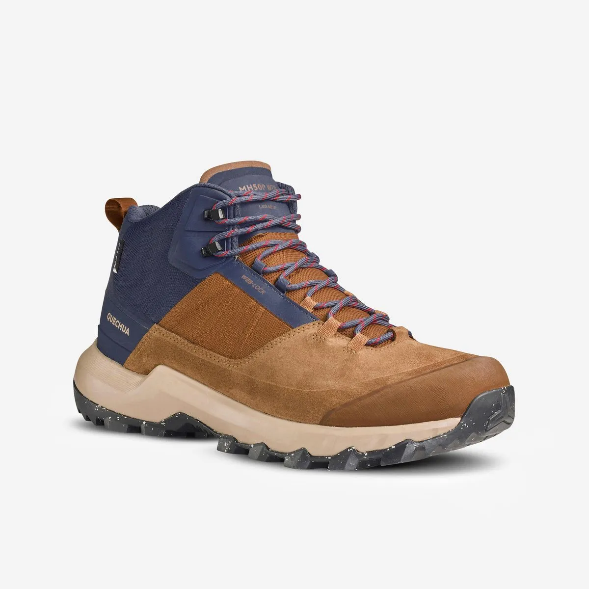 Quechua Men's Waterproof Mountain Walking Shoes - MH500 Mid - Brown
