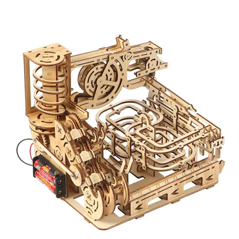 3D Mechanical Jigsaw Puzzle - Educational Track with Rolling Ball Bearings