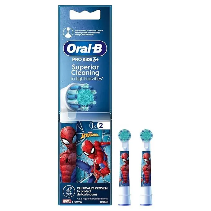Oral B Kids Spiderman Replacement Heads 2 Pack
