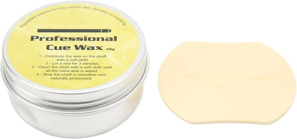 Pool Cue Wax Shaft Maintenance Wax for Wooden Shafts 73g - Silky Smooth