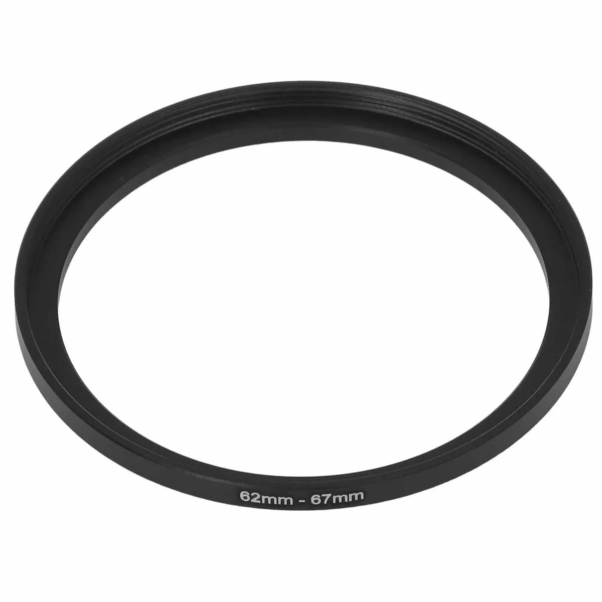 Black 62-67mm Filter Adapter Ring - For UV/CPL/ND Camera Lenses