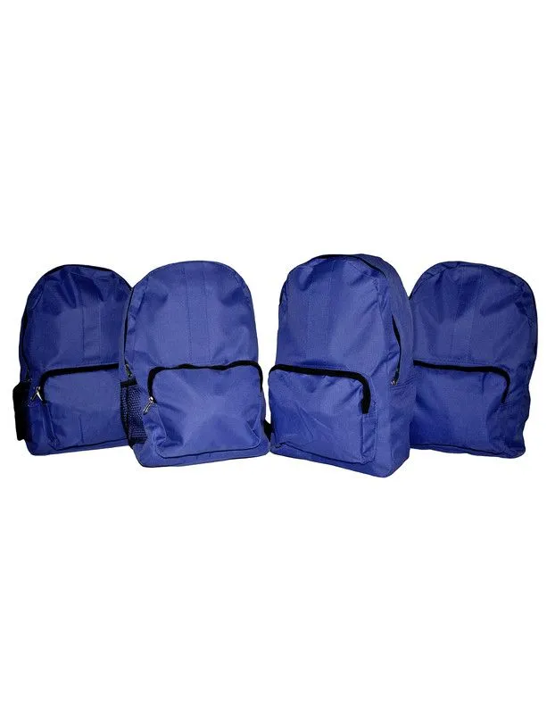Fino DL-1010 Classic Lightweight Grade R - 1 Backpack Combo Set of 4 - Blue
