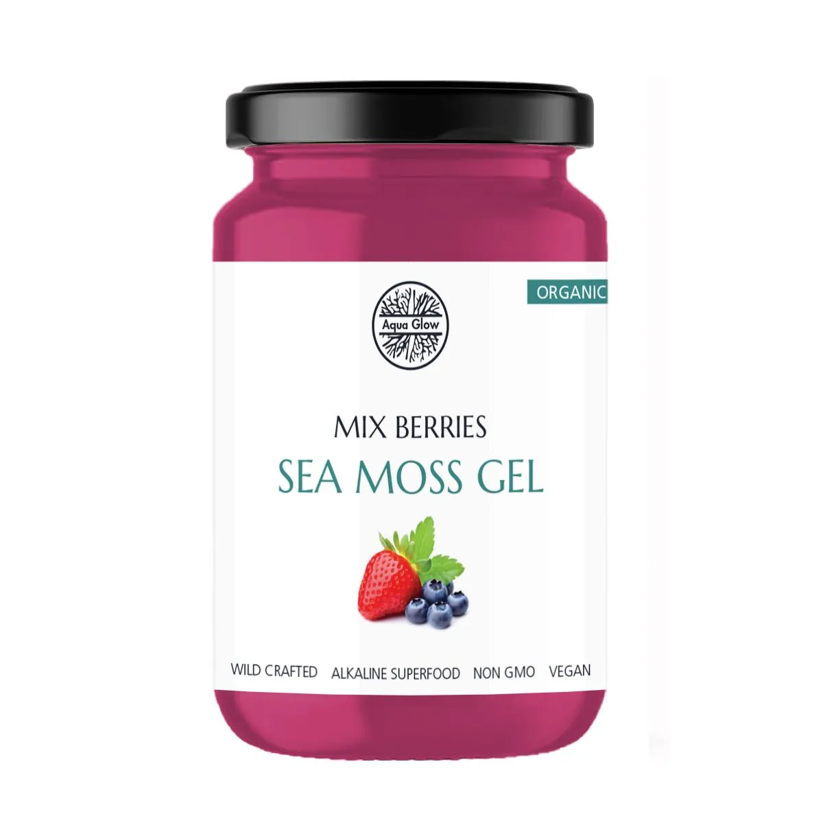 Sea Moss Gel infused with Mix Berries