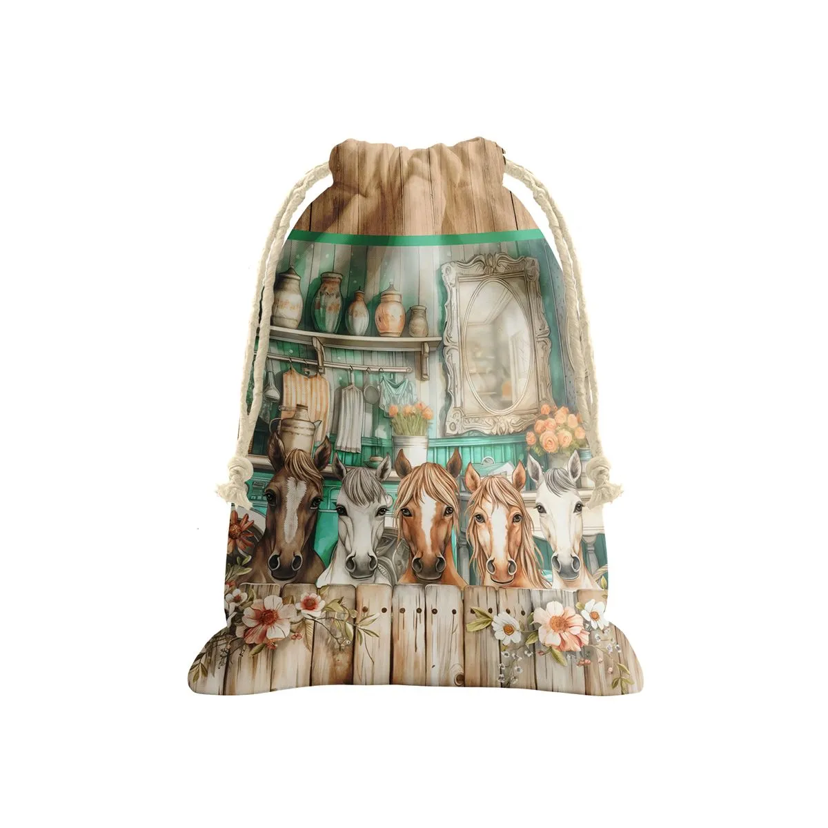 Country Cottage Horse Gift Sack