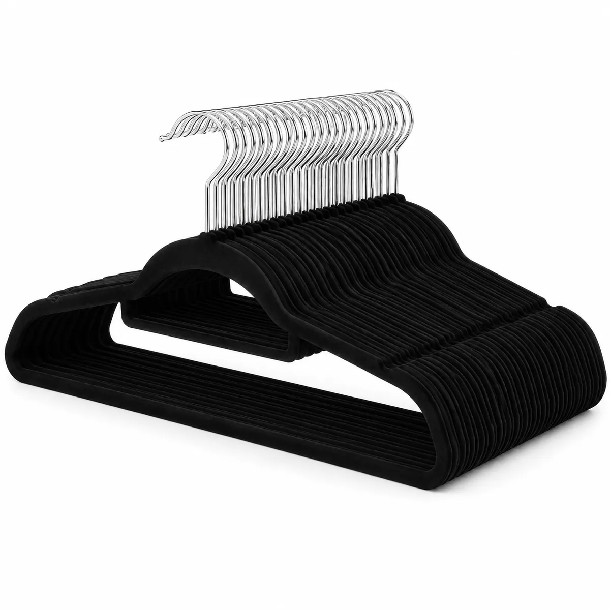 SKY-TOUCH Velvet Hangers 20 Pack black
