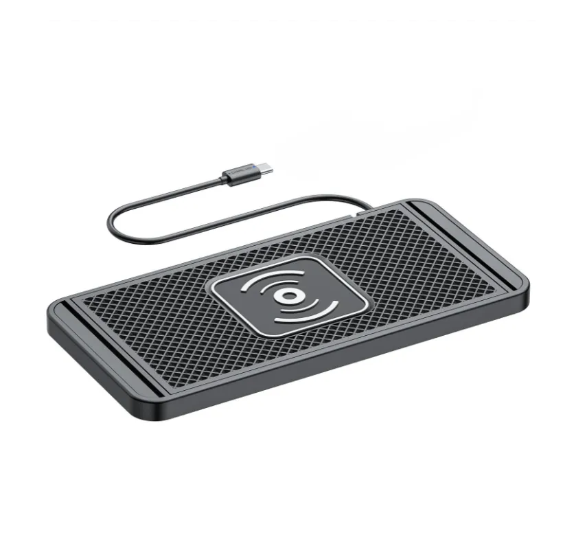 Car Wireless Charger Anti-slip Charging Pad For Mobile Phones - 1-Meter Type-C Interface