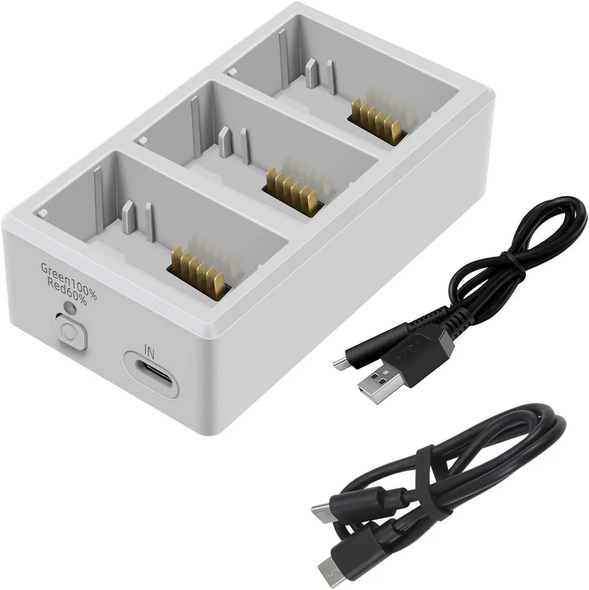 3 Port Battery Charging Hub Compatible with Mini 3 Pro Drones