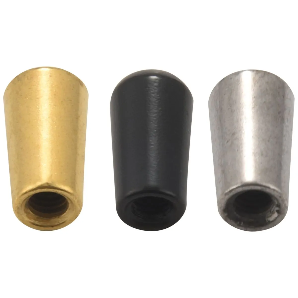 3Pcs Guitar Switch Tip, 3 Way For Lp Epi Silver + Gun-black + Gold