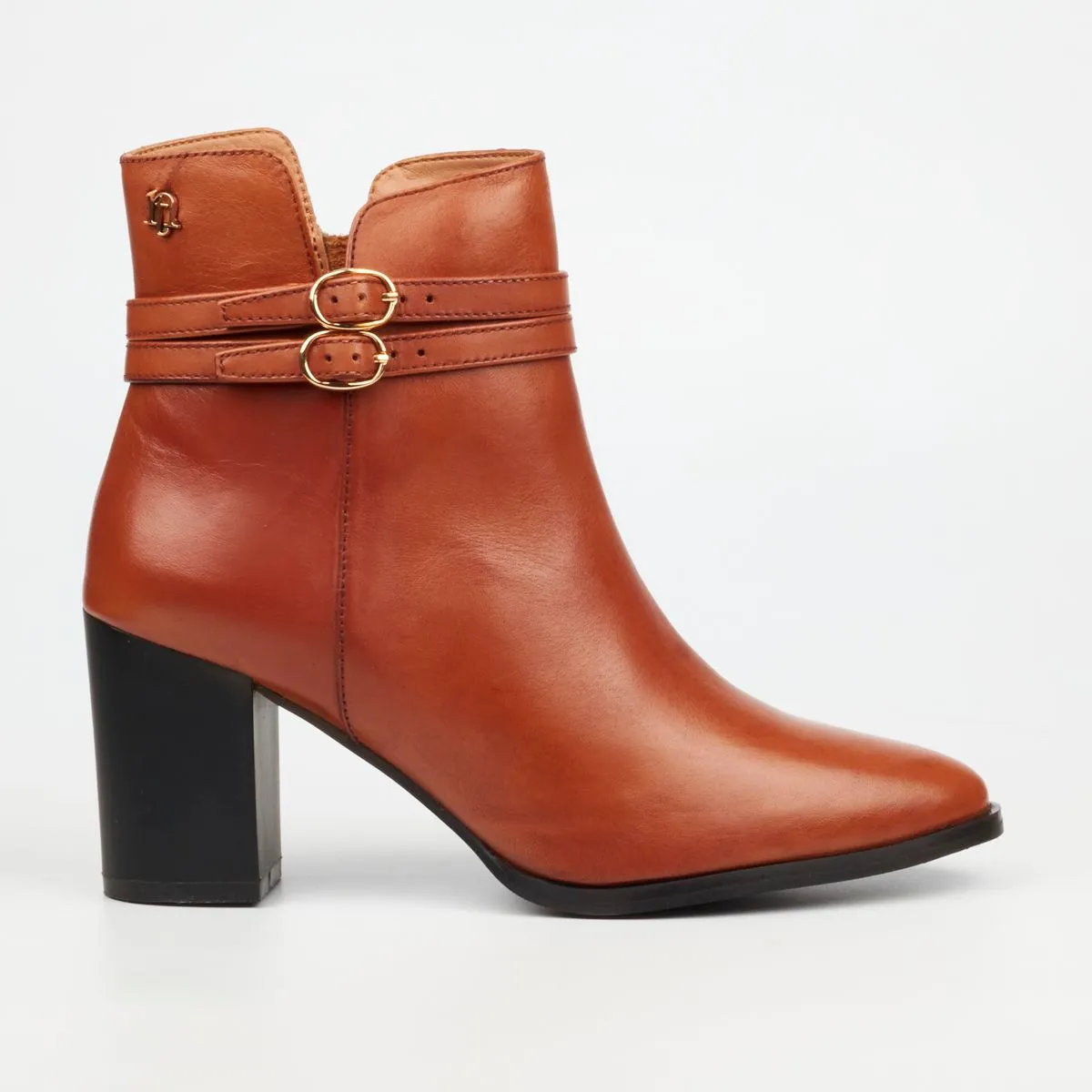 Nicci Tyler Gisele 1 Tan Women Genuine Smooth Leather Ankle Boots