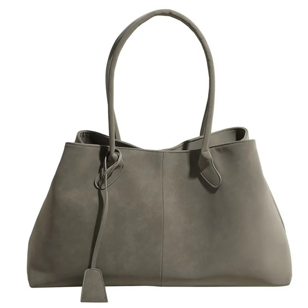 Autumn Winter Stylish Green Tote Shoulder Bag for Women