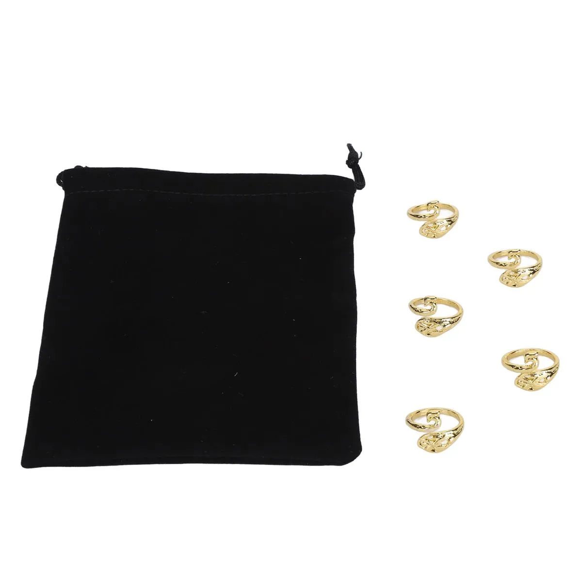 Crochet Yarn Guide Rings Adjustable 5Pcs Stainless Steel